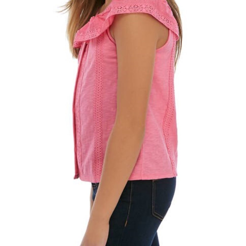 True Craft - Pink Mix Lace Top - Picture 2 of 8